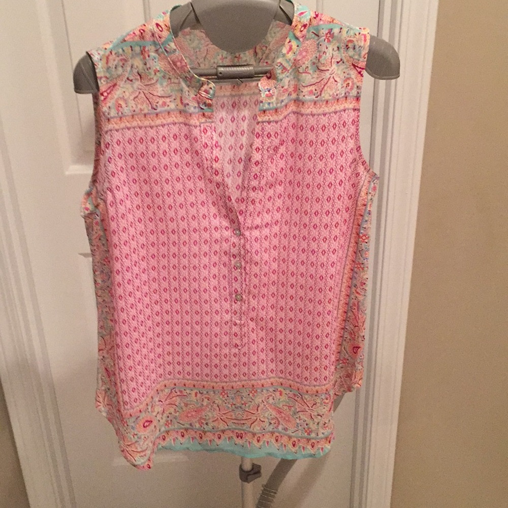 Sleeveless tank, fun pastel colors